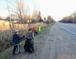 Scouts pitch in, clean up local neighbourhoods (3 photos)